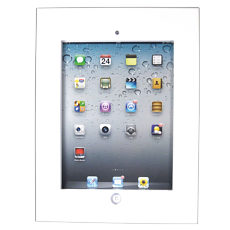 Anti-theft iPad Case White