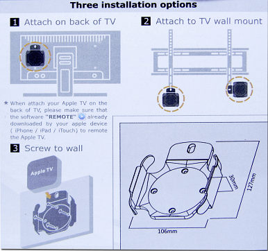 Apple TV Box Bracket